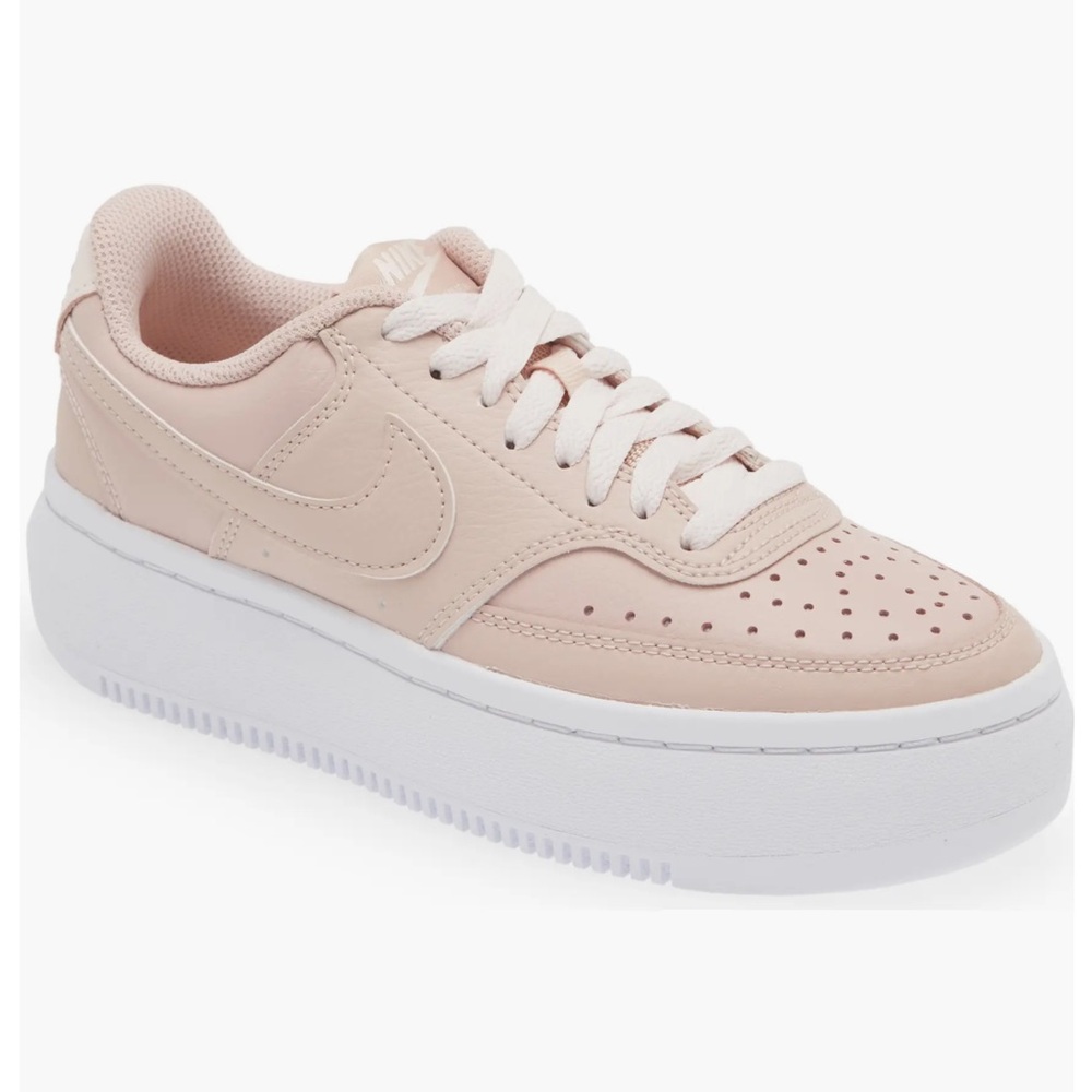 Nike Court Vision Alta Platform Sneaker Pink Oxford Sz 8.5 EUC Box Included